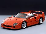 Automobilis Ferrari F40 nuotrauka, charakteristikos