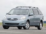 Automobil Toyota Sienna minivan egenskaper, foto