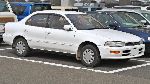 Automobiel Toyota Sprinter sedan kenmerken, foto