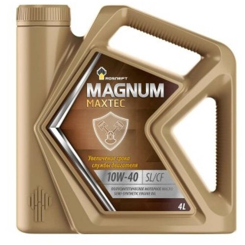 Синтетическое моторное масло Роснефть Magnum Maxtec 10W-40, 4 л, 1 шт. фото