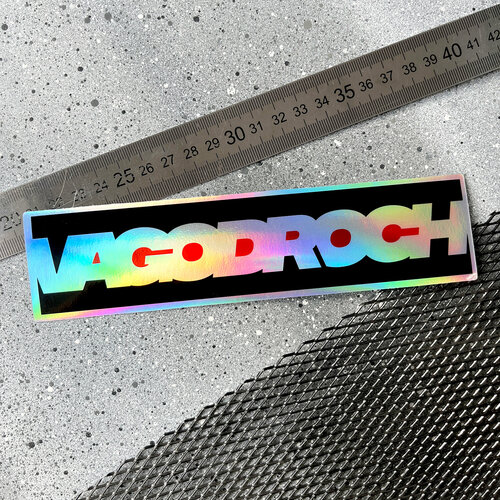 Наклейка голографическая надпись Vagodroch 18.8x4.6 / Resource Stickers фото