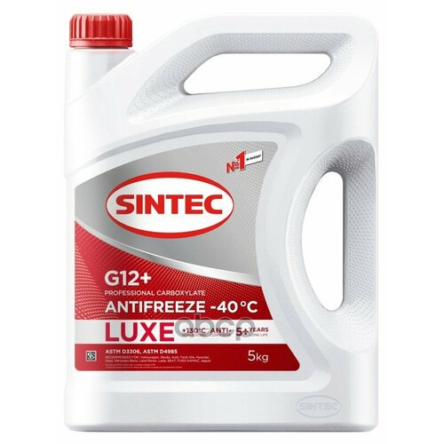 Антифриз Sintec Antifreeze Luxe G12+ Red -40 5Кг SINTEC арт. 614503 фото