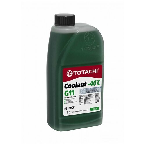 Охлаждающая жидкость totachi niro coolant green -40c g11 1кг, TOTACHI 43201 (1 шт.) фото