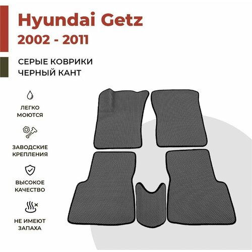 Автомобильные коврики EVA в салон Hyundai Getz (2002-2011) фото