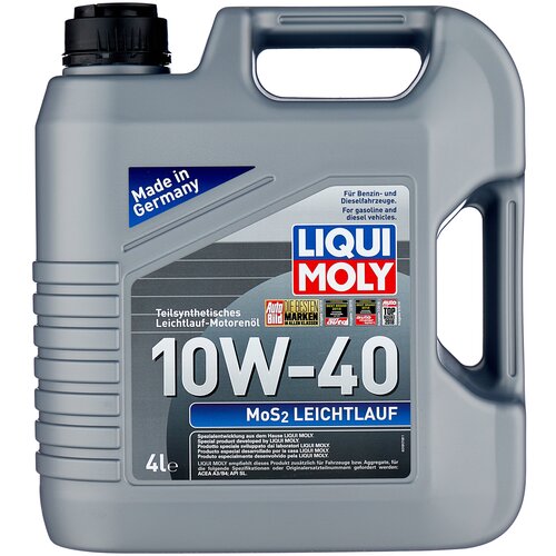 Синтетическое моторное масло LIQUI MOLY MoS2 Leichtlauf 10W-40, 4 л, 1 шт. фото