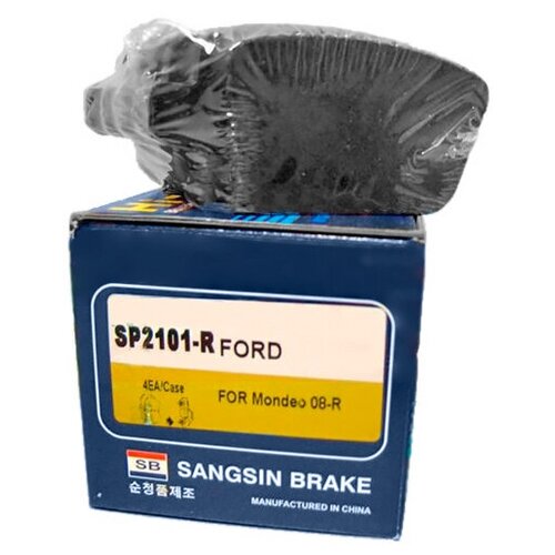 Дисковые тормозные колодки задние SANGSIN BRAKE SP2101-R (4 шт.) черный фото