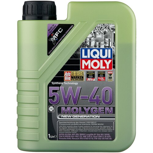 HC-синтетическое моторное масло LIQUI MOLY Molygen New Generation 5W-40, 1 л, 1 шт. фото