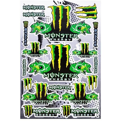 Мотонаклейки мото стикеры наклейки Monster Energy 30х45 см на мотоцикл скутер мопед квадроцикл для мотоциклиста фото