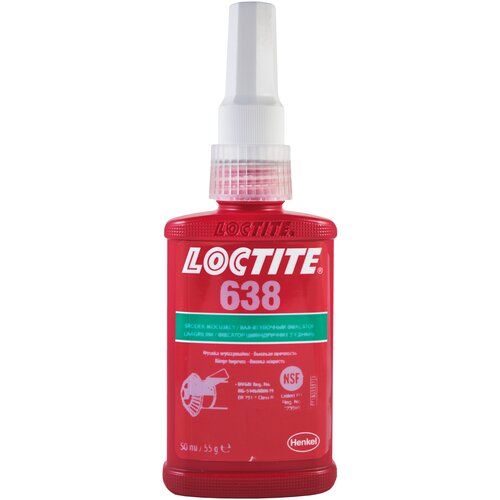 LOCTITE 638, 50 мл. Высокопрочный вал-втулочный фиксатор Китай фото