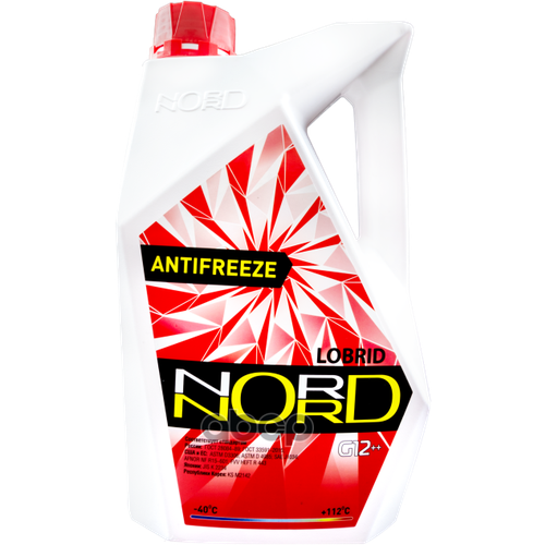 Антифриз Nord High Quality Antifreeze Готовый -40C Красный 3 Кг Nr 22243 nord арт. NR 22243 фото