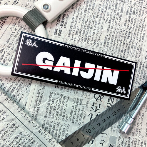 Наклейка на авто, JDM slap sticker, GAIJIN фото