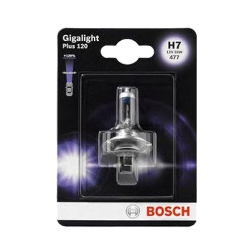 Лампа автомобильная галогенная BOSCH 1987301110 H7 12V 55W T11/H7 3300K 1 шт. фото