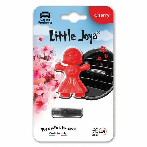 Ароматизатор для автомобиля в дефлектор улыбающаяся девочка Little Joya Cherry, Вишня фото