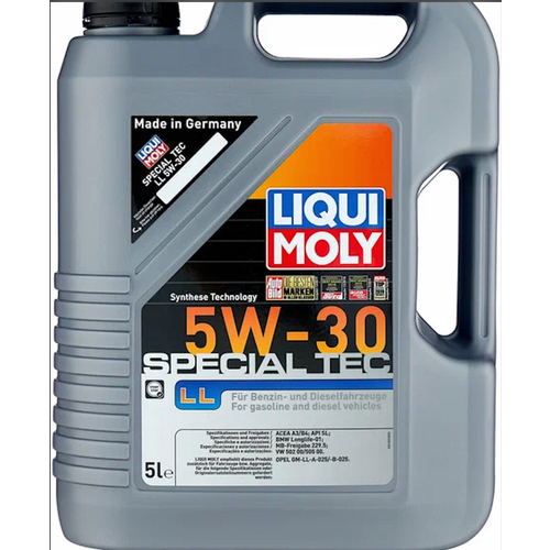 Синтетическое моторное масло LIQUI MOLY Special Tec LL 5W-30, 5 л фото