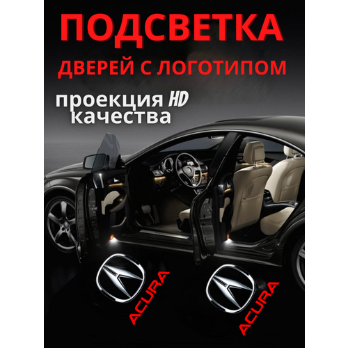 Подсветка дверей, проекция логотипа для Acura (2шт.) фото