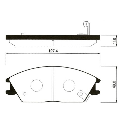 Дисковые тормозные колодки передние SANGSIN BRAKE SP1047 (4 шт.) черный фото