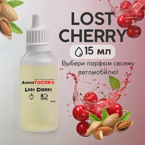 Аромамасло заправка Lost Cherry, 15мл, пропитка многоразового войлочного и стеклянного ароматизатора / парфюм для автомобиля / автопарфюм фото