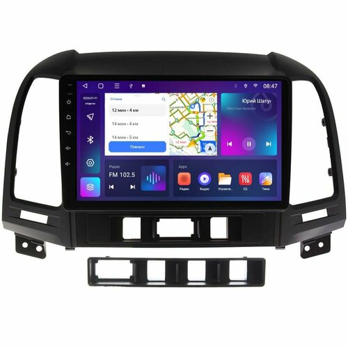 Магнитола CRS-300 M150S Хендай Санта Фе 2 Hyundai Santa Fe II 2006-2012 - Android 13 - Память 2+32Gb - IPS - DSP - Кулер фото