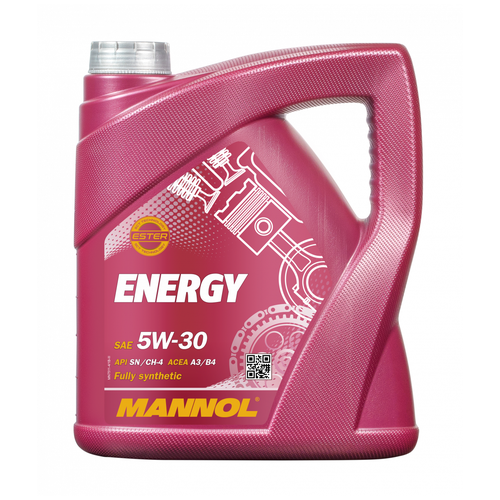 Синтетическое моторное масло Mannol Energy 5W-30 SN/CH-4, 4 л, 4 шт. фото