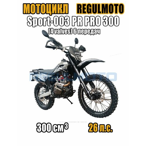 Мотоцикл Sport-003 PR PRO (4 valves) 6 скоростей, Чёрный, 300302-1 фото