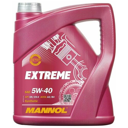 Моторное масло Mannol 7915 Extreme 5W-40 синтетическое 4 л фото