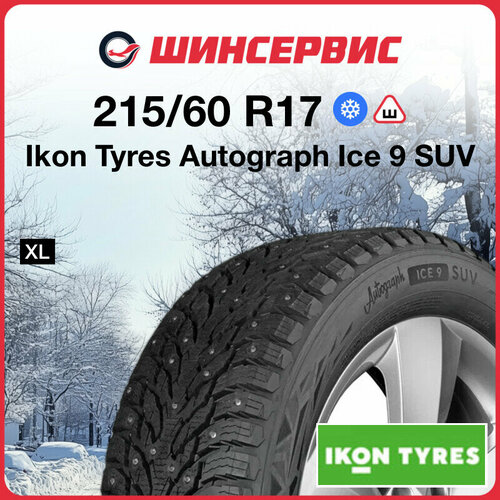 Зимняя шипованная шина Ikon tyres Autograph Ice 9 SUV 215/60 R17 100T фото