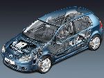 kuva 86 Auto Volkswagen Golf Hatchback 3-ovinen (5 sukupolvi 2003 2009)